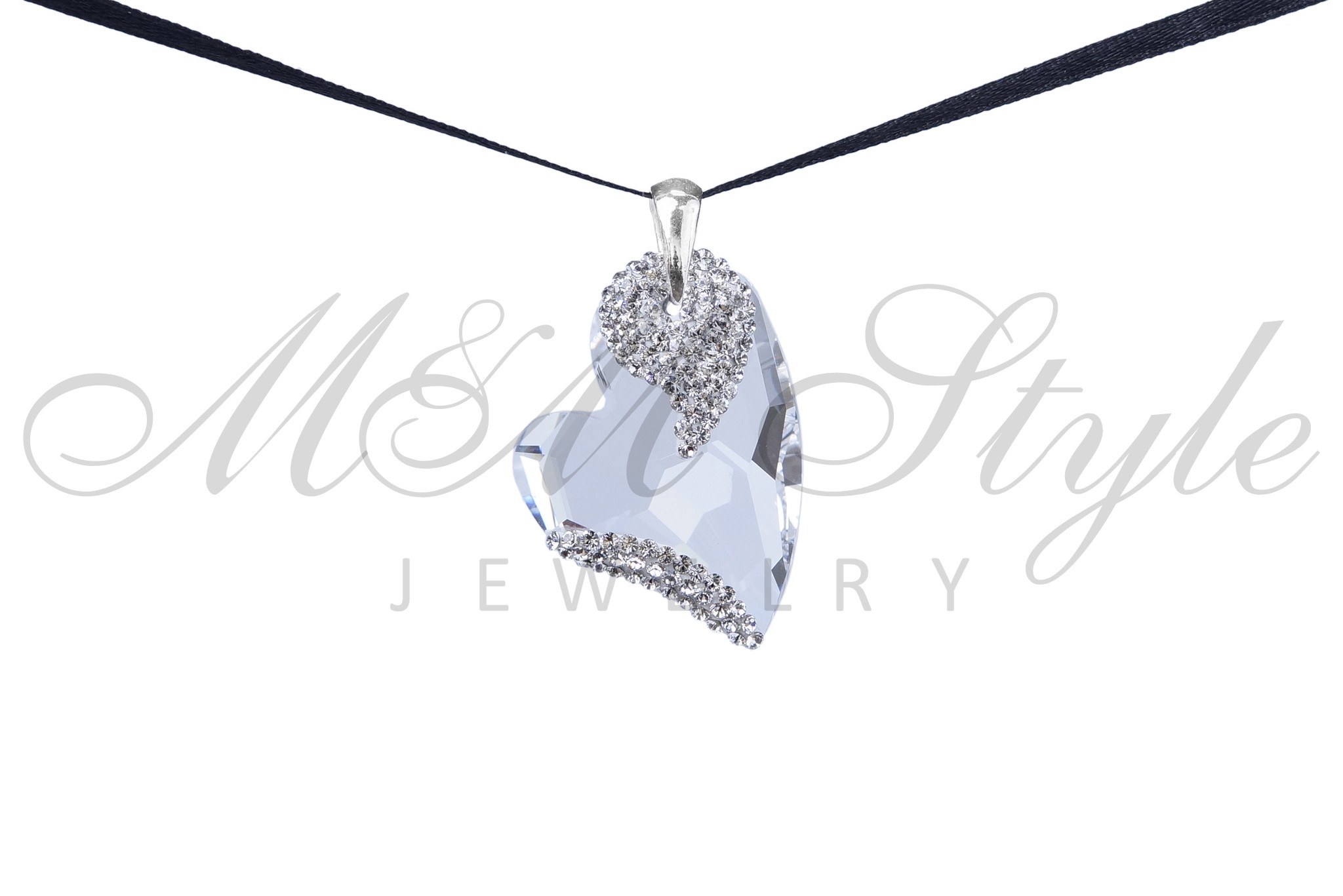 Сърце Посветено 36мм Кристал