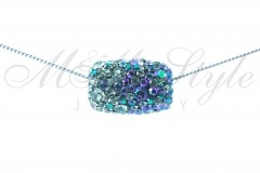 Cylinder 18mm with silver chain - Chrysolite, Paradise Shine